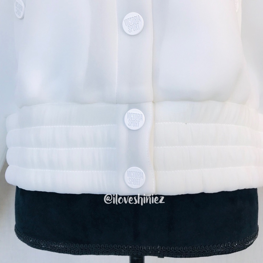 •Victoria's Sport• Fluffy Bomber Jacket M - Picture 6 of 11